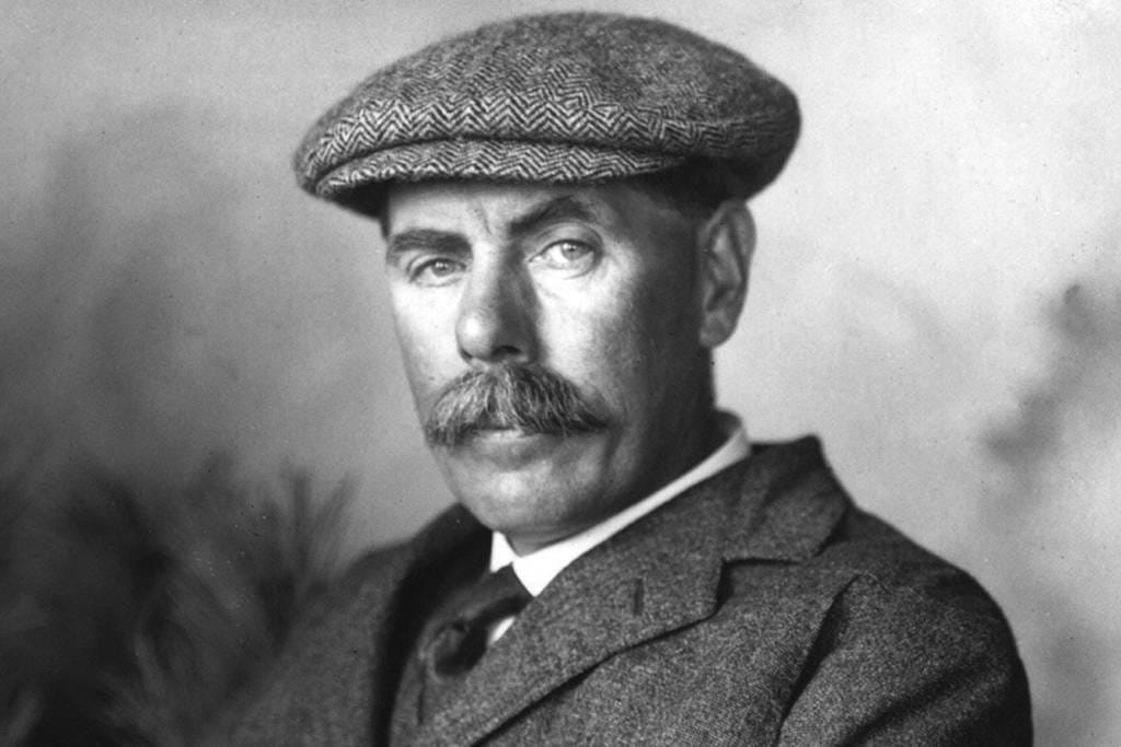 A portrait of five-time Champion Golfer James Braid